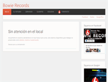 Tablet Screenshot of bowierecords.com